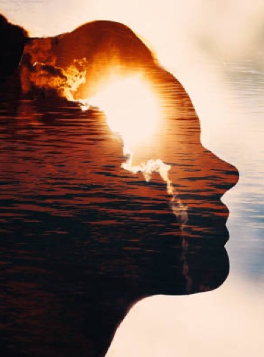 Reflet de visage dans paysage - coaching et formation en intelligence émotionnelle – coaching intelligence émotionnelle – Audrey Martin Coaching